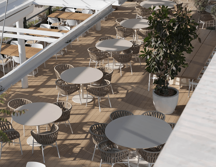 Millor terrassa amb vistes al Port Olímpic de Barcelona | Restaurant Nuara